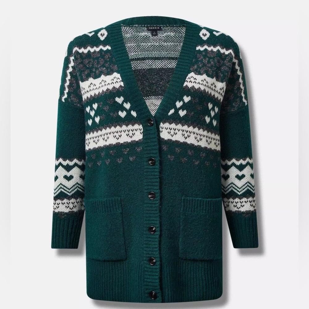 TORRID Plus Size 2X (18/20) NWT Vegan Cashmere Boyfriend Cardigan